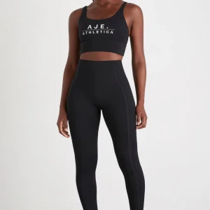 Shop Aje ATHLETICA Classic Logo Sports Bra 303 Black/White