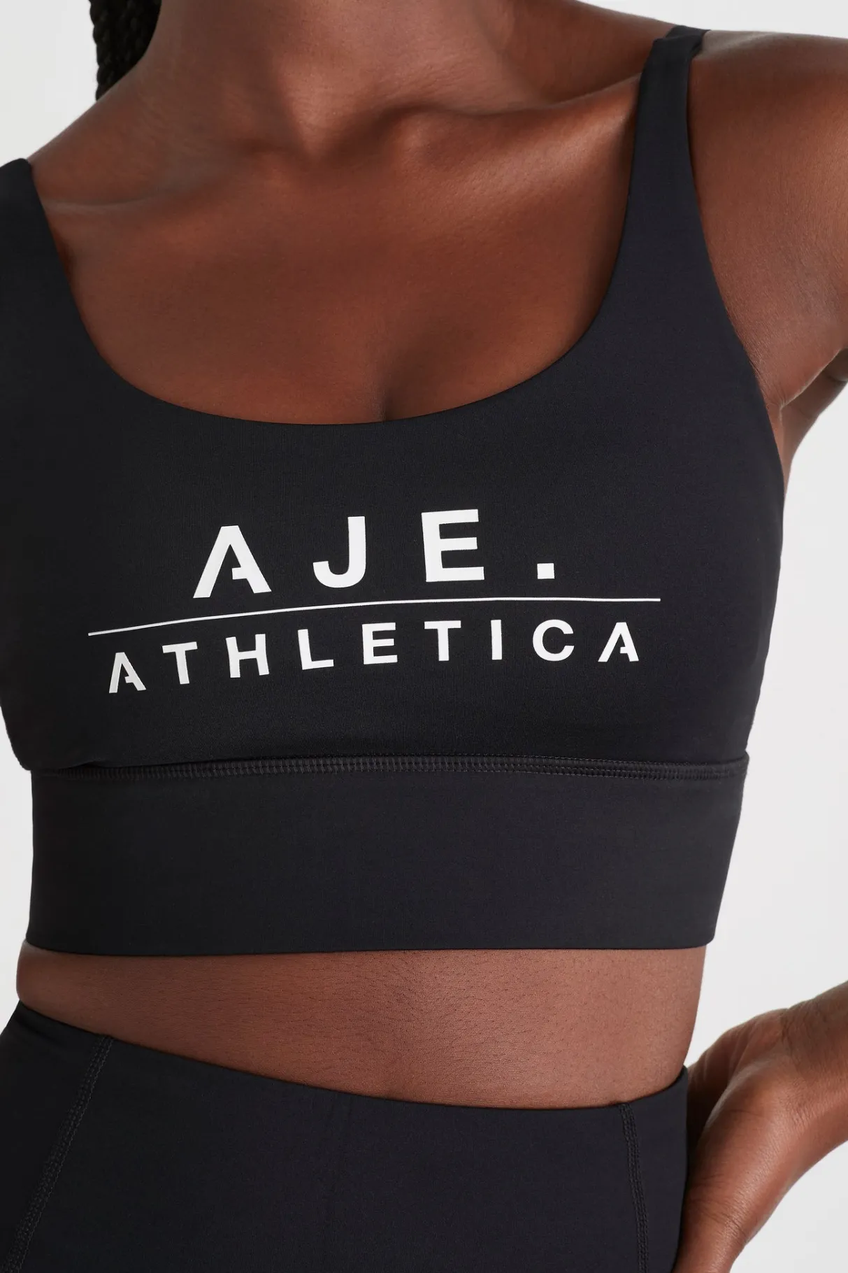 classic_logo_sports_bra__3.webp Shop Aje ATHLETICA Classic Logo Sports Bra 303 Black/White