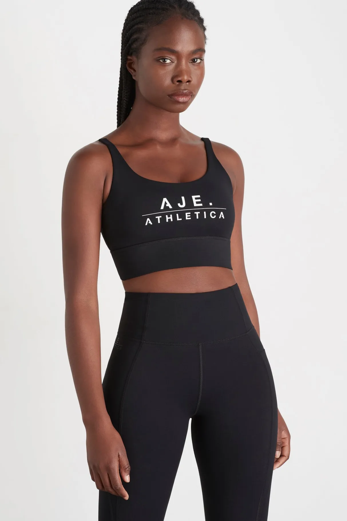 classic_logo_sports_bra__4.webp Shop Aje ATHLETICA Classic Logo Sports Bra 303 Black/White