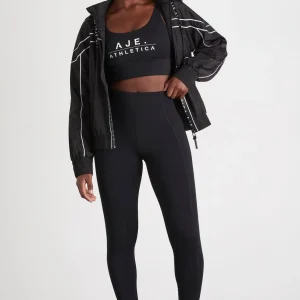 Shop Aje ATHLETICA Classic Logo Sports Bra 303 Black/White