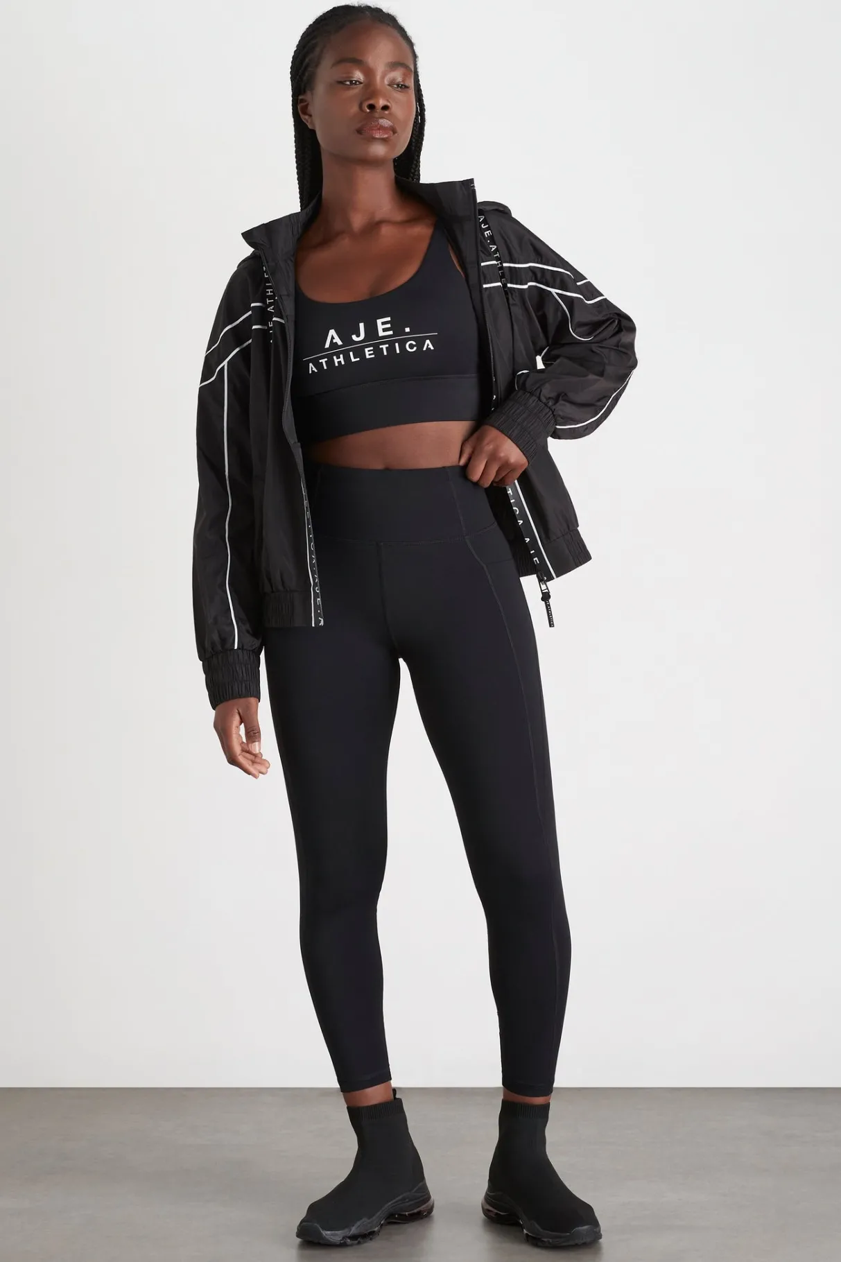 classic_logo_sports_bra__6.webp Shop Aje ATHLETICA Classic Logo Sports Bra 303 Black/White