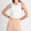 Clearance Aje ATHLETICA Classic Spacer Knit Mini Skirt 609 Sand