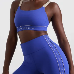 Flash Sale Aje ATHLETICA Classic Strap Sports Bra 362 Marine Blue Latte Beige