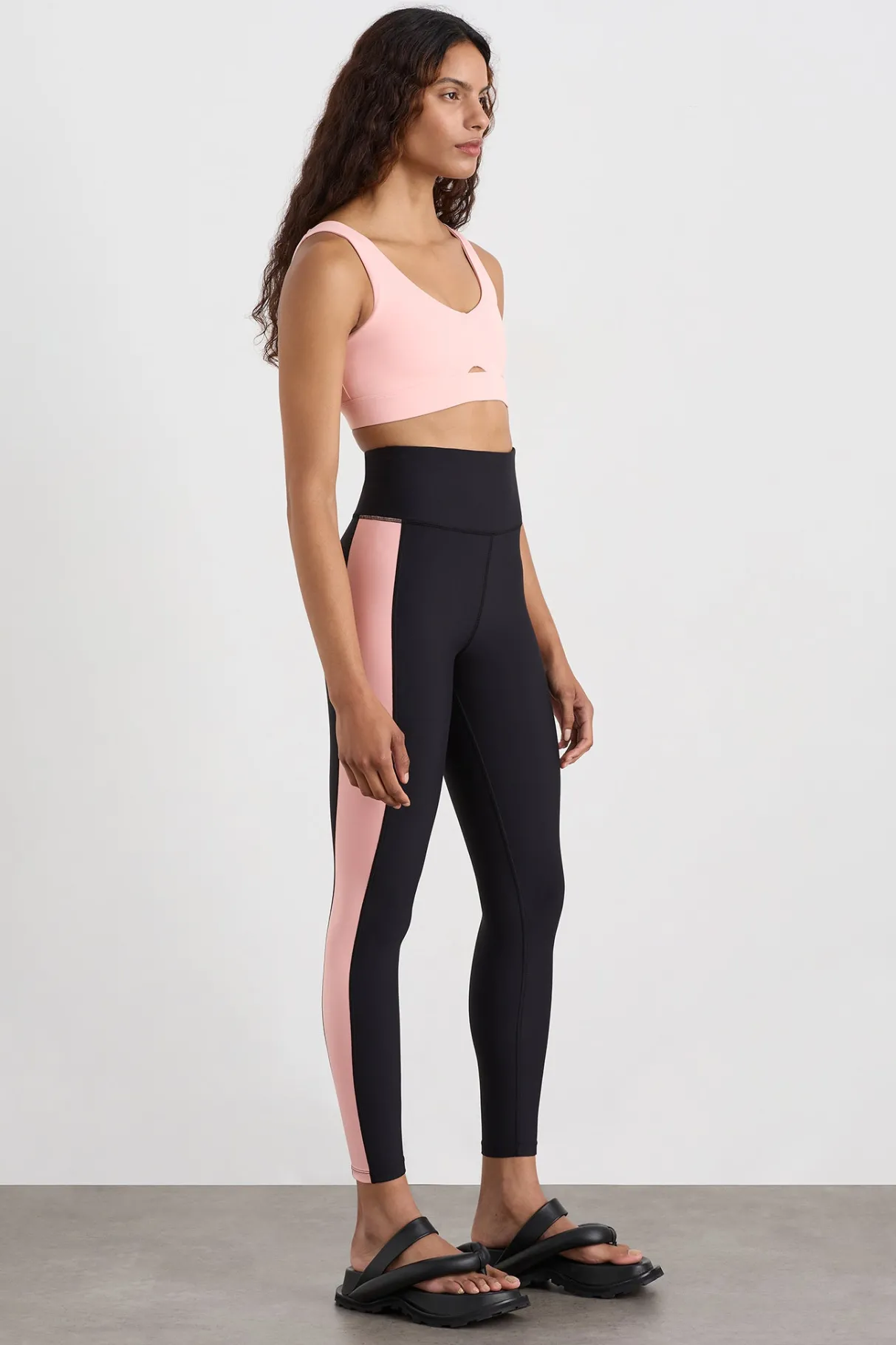 colour_block_ankle_length_legging__0-1.webp Online Aje ATHLETICA Colour Block Ankle Length Legging 212 Black / Millennial Pink