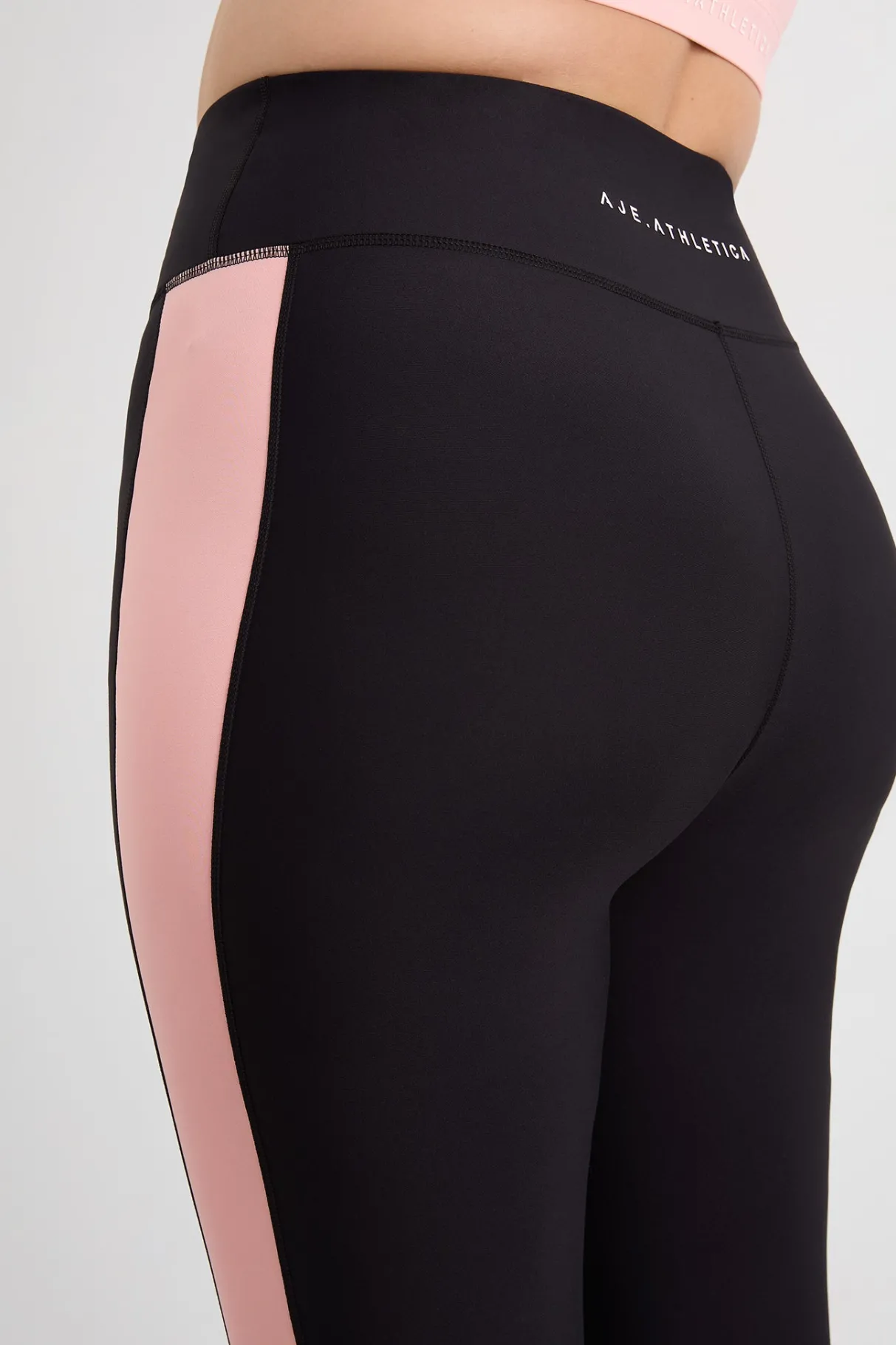 colour_block_ankle_length_legging__11-1.webp Online Aje ATHLETICA Colour Block Ankle Length Legging 212 Black / Millennial Pink