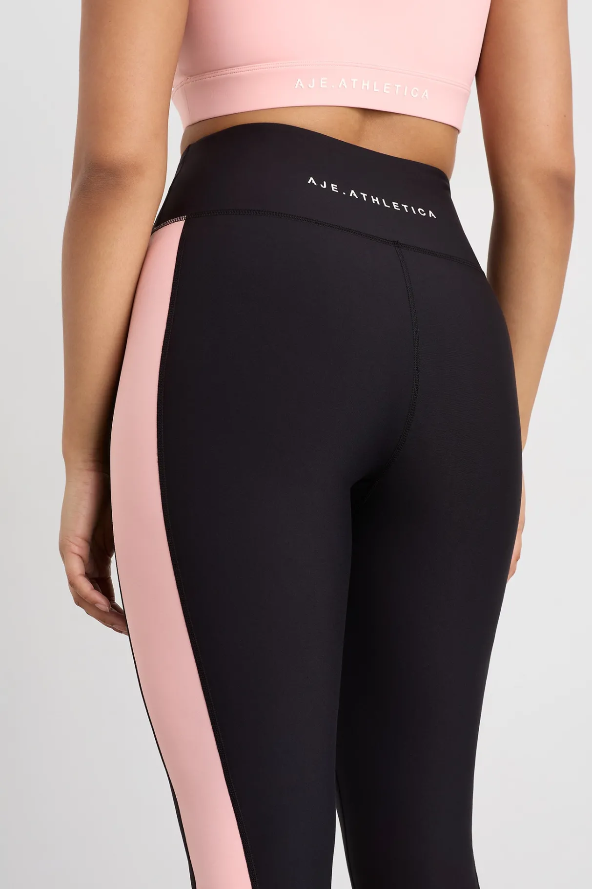 colour_block_ankle_length_legging__6-1.webp Online Aje ATHLETICA Colour Block Ankle Length Legging 212 Black / Millennial Pink