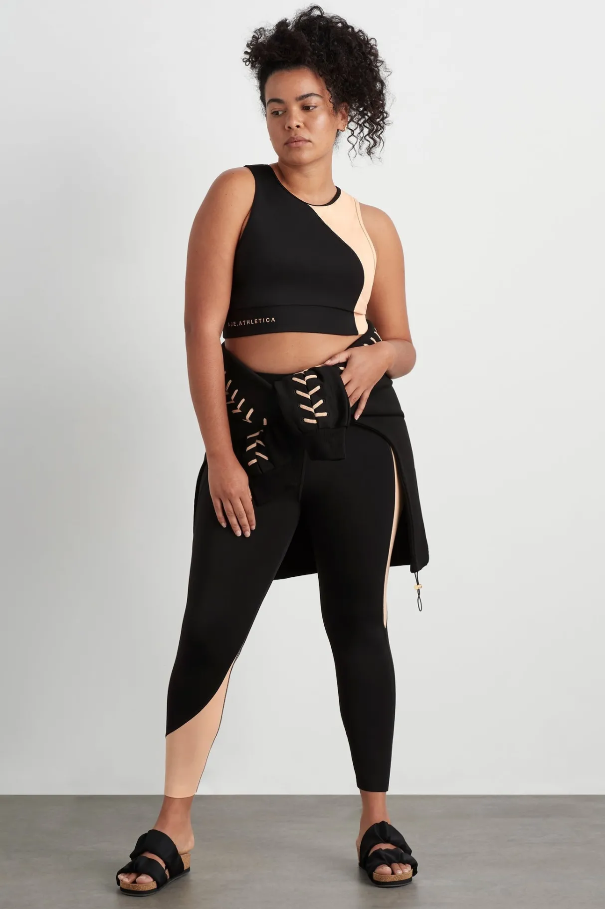 colour_block_crop_top__14.webp New Aje ATHLETICA Colour Block Crop Top 336 Black/Beige