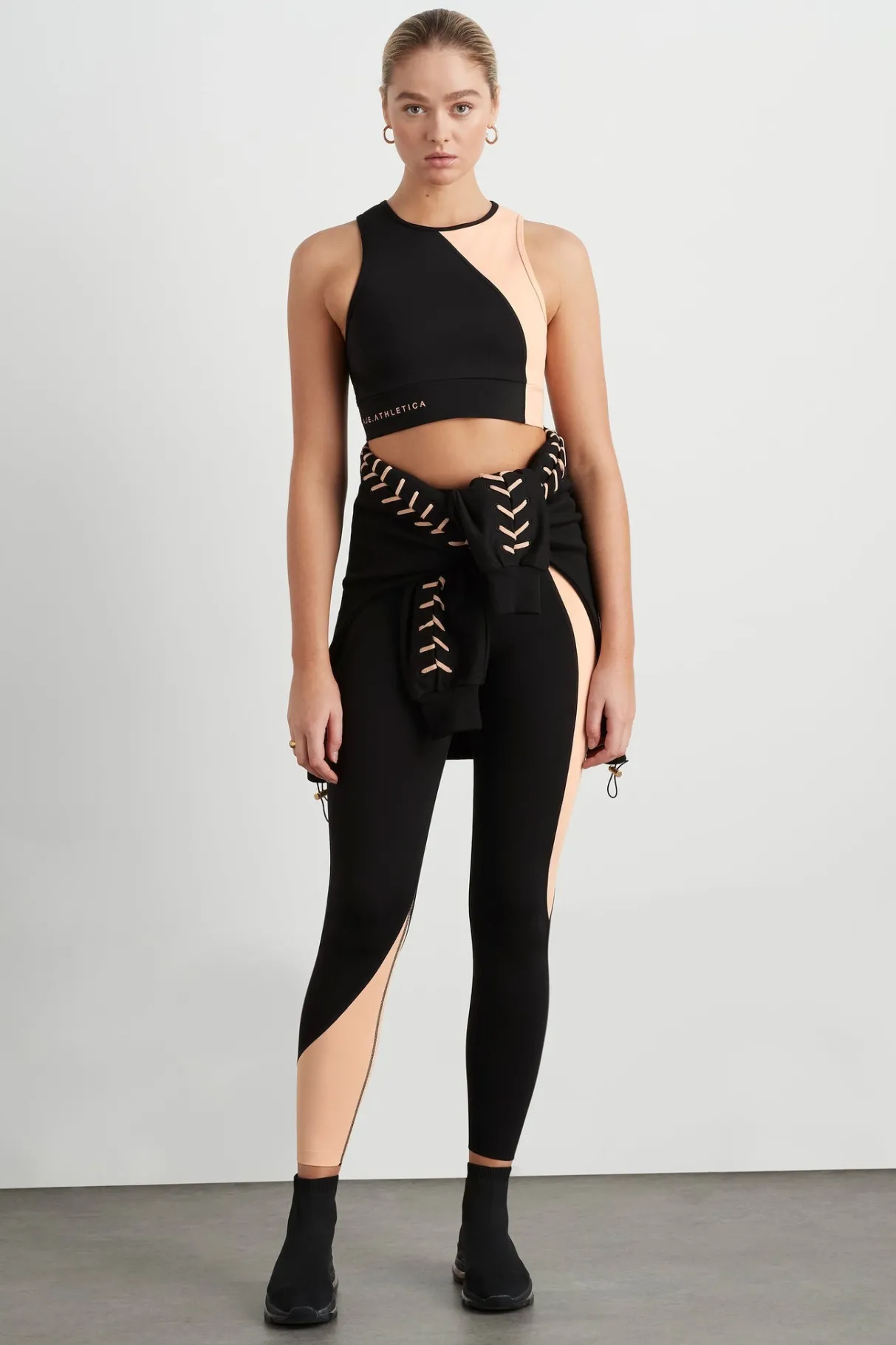 colour_block_crop_top__2.webp New Aje ATHLETICA Colour Block Crop Top 336 Black/Beige