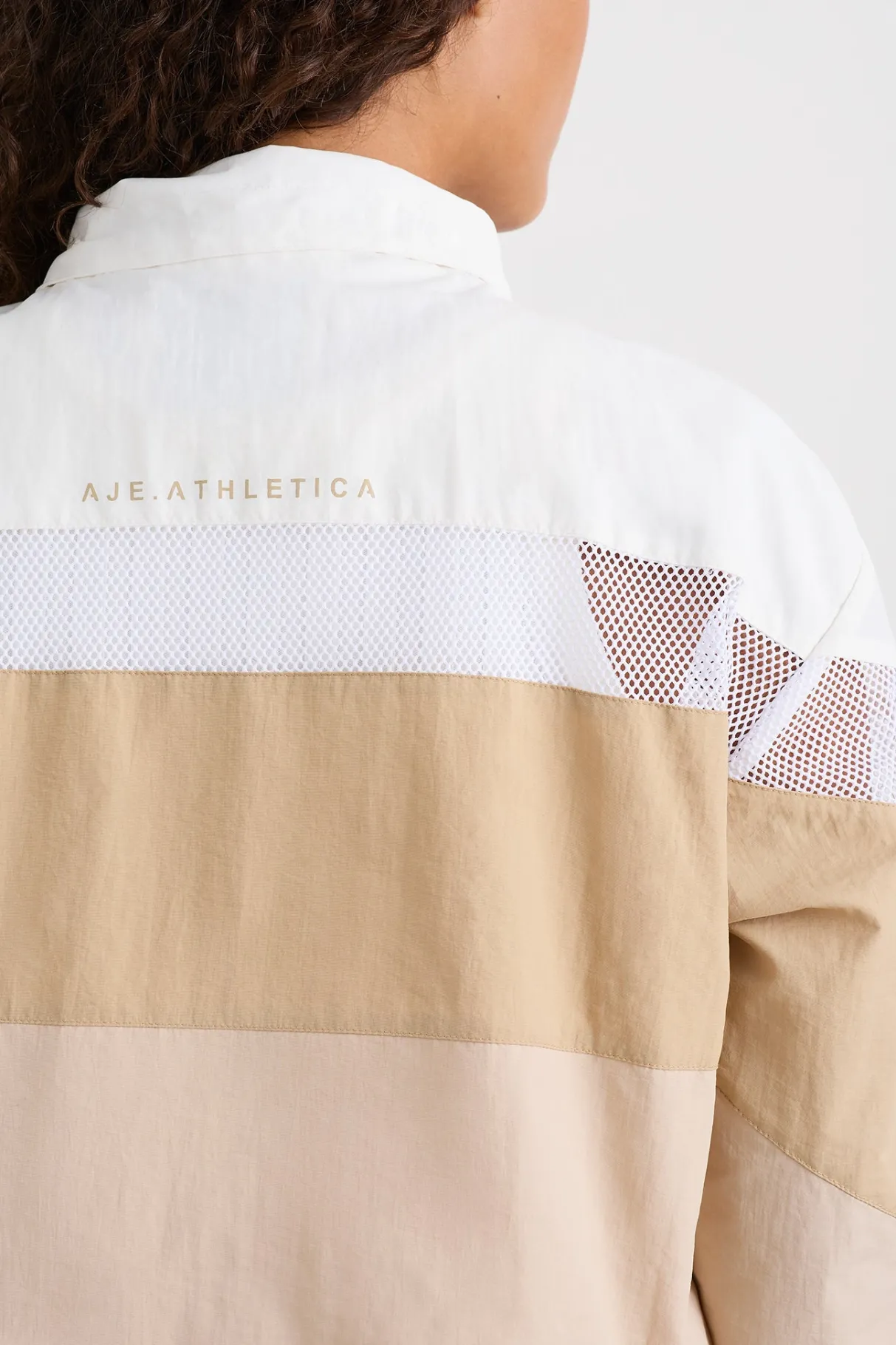 colour_block_cropped_jacket__11.webp Best Aje ATHLETICA Colour Block Cropped Jacket 787 White/Natural Tan