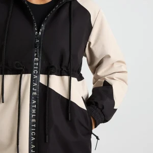 Best Aje ATHLETICA Colour Block Long Jacket 731 Black / Moonstone Grey