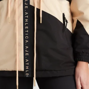 Best Sale Aje ATHLETICA Colour Block Long Jacket 731 Black/Beige