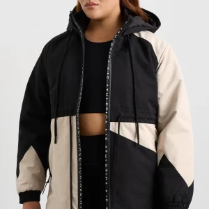 Best Aje ATHLETICA Colour Block Long Jacket 731 Black / Moonstone Grey