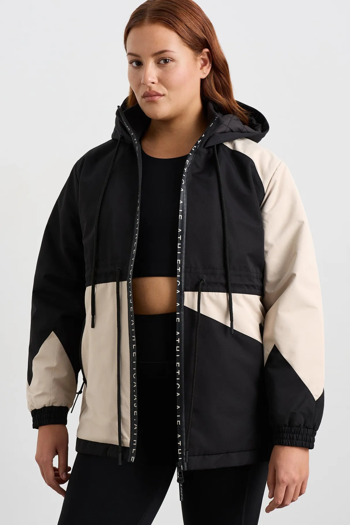 colour_block_long_jacket__5-2.webp Best Aje ATHLETICA Colour Block Long Jacket 731 Black / Moonstone Grey