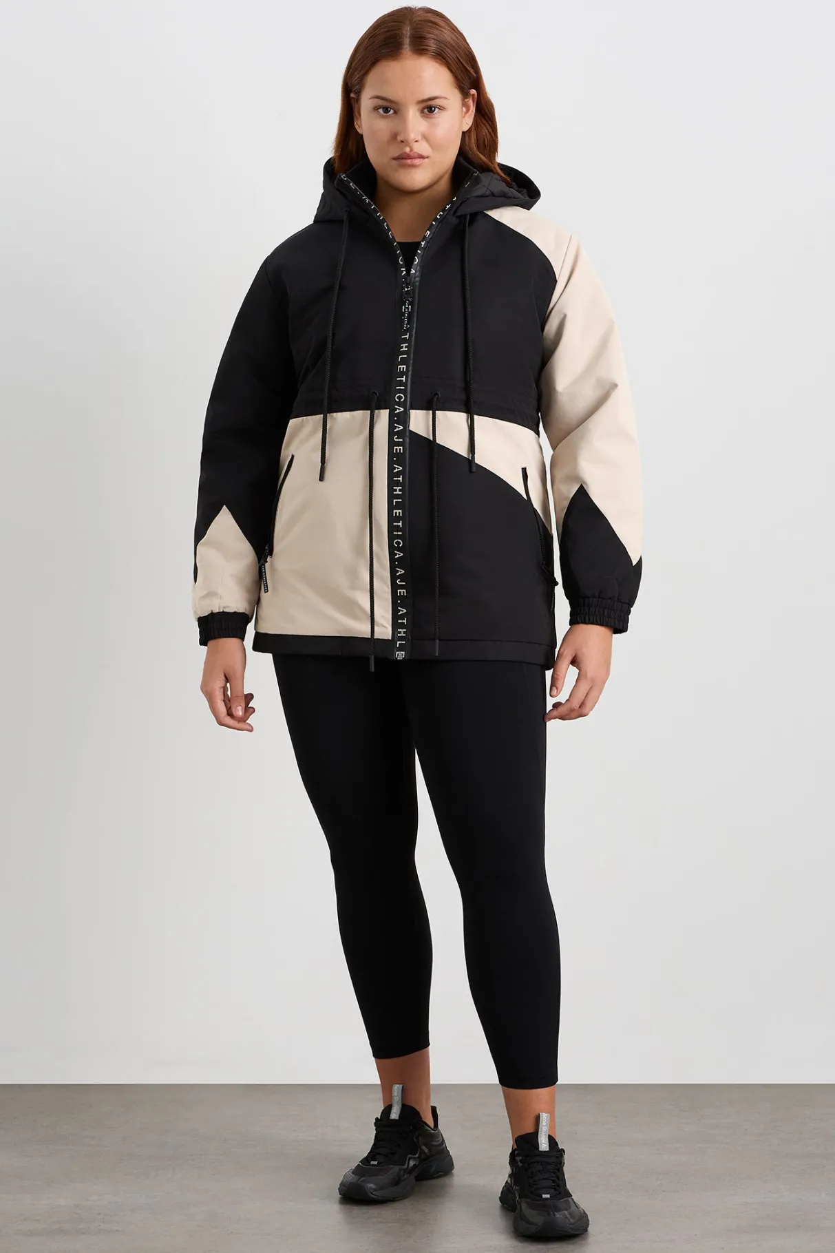 colour_block_long_jacket__6-2.webp Best Aje ATHLETICA Colour Block Long Jacket 731 Black / Moonstone Grey