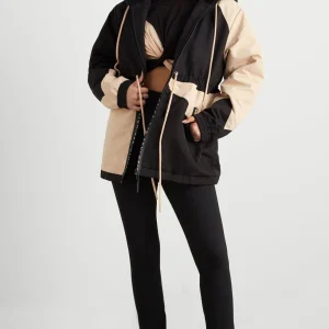 Best Sale Aje ATHLETICA Colour Block Long Jacket 731 Black/Beige