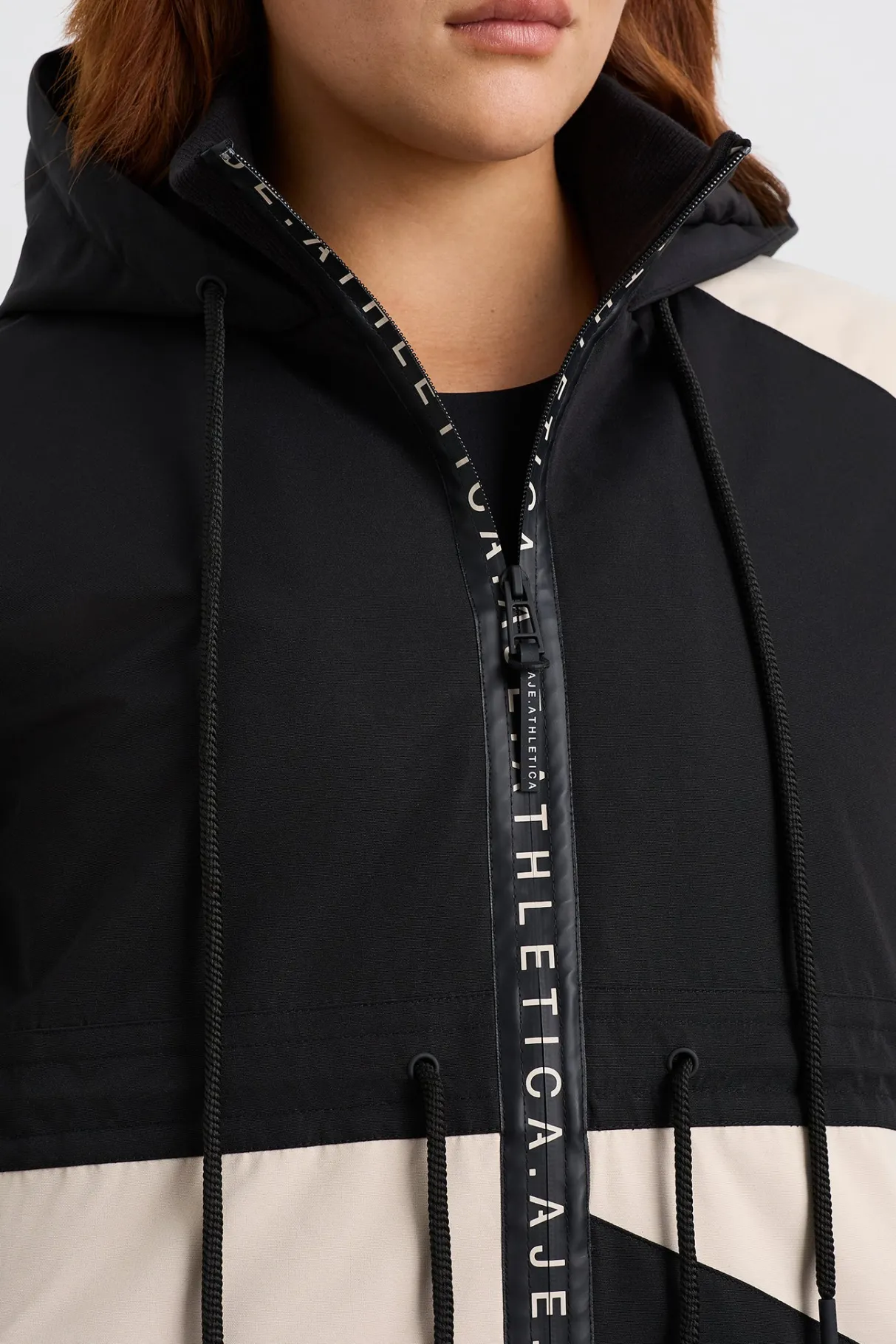 colour_block_long_jacket__7-2.webp Best Aje ATHLETICA Colour Block Long Jacket 731 Black / Moonstone Grey