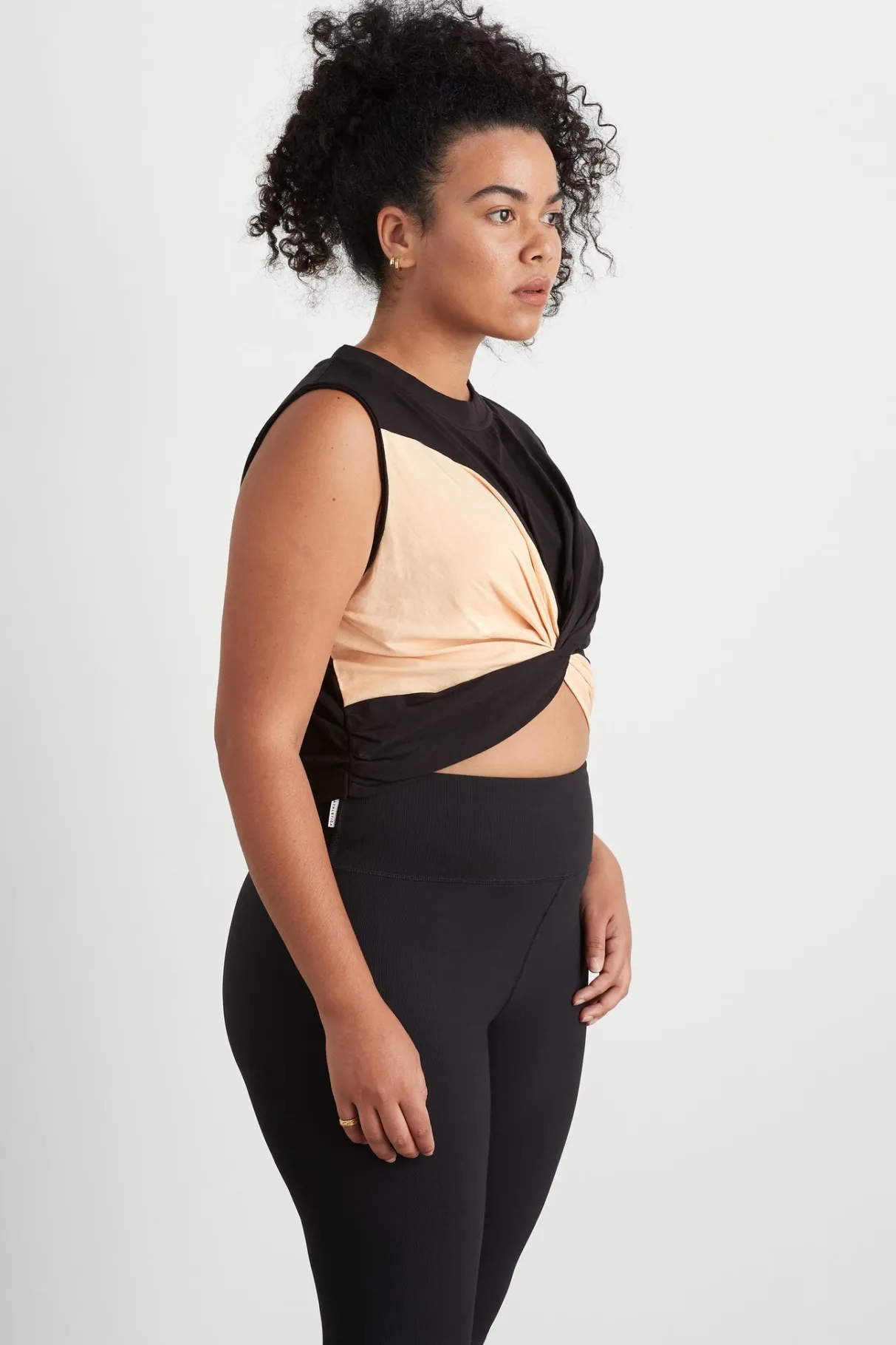 colour_block_twist_tank__11.webp Fashion Aje ATHLETICA Colour Block Twist Tank 130 Black/Beige