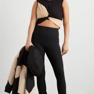 Fashion Aje ATHLETICA Colour Block Twist Tank 130 Black/Beige