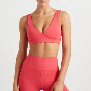 Flash Sale Aje ATHLETICA Contour Plunge Sports Bra 342 Watermelon Pink
