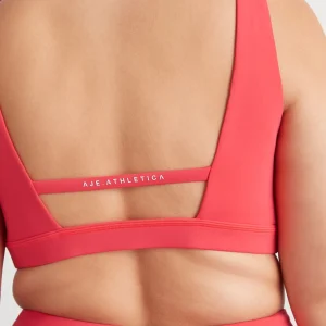 Flash Sale Aje ATHLETICA Contour Plunge Sports Bra 342 Watermelon Pink