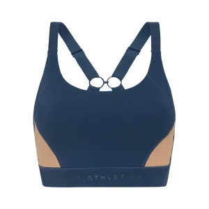 Hot Aje ATHLETICA Contrast Adjustable Strap Sports Bra 321 Midnight Blue/Beige