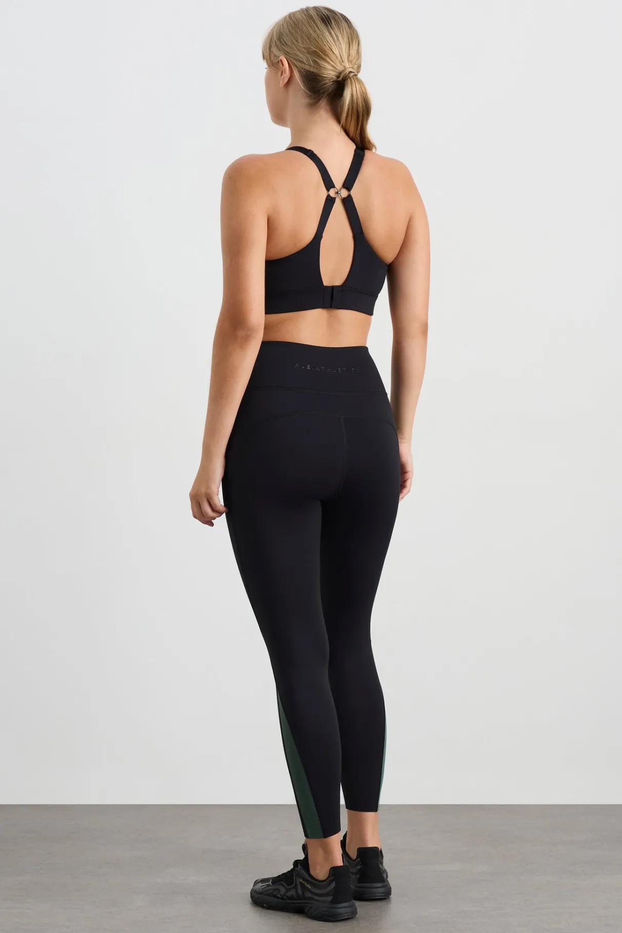 contrast_adjustable_strap_sports_bra__9-1.webp Fashion Aje ATHLETICA Contrast Adjustable Strap Sports Bra 321 Black Moss Green