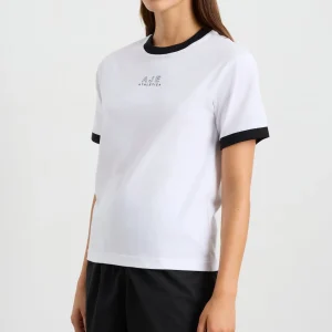 Online Aje ATHLETICA Contrast Bind Logo Tee 110 White/Black
