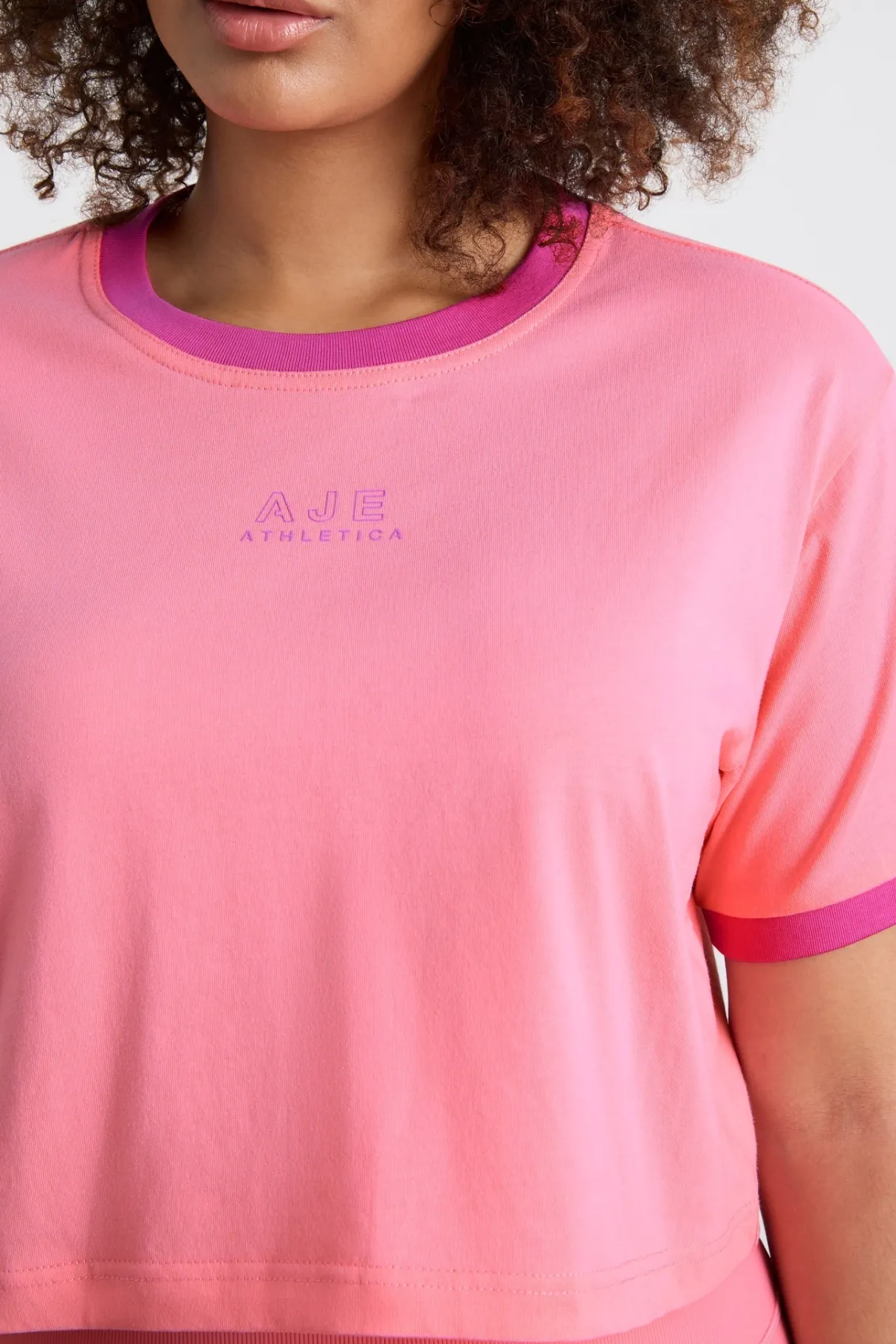 contrast_bind_logo_tee__11-1.webp Clearance Aje ATHLETICA Contrast Bind Logo Tee 110 Deep Blush