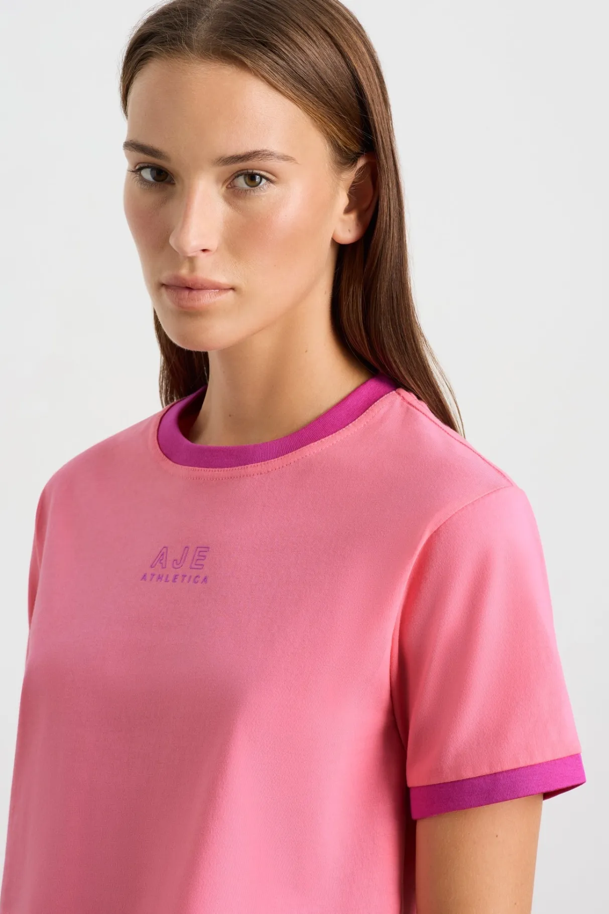 contrast_bind_logo_tee__3-1.webp Clearance Aje ATHLETICA Contrast Bind Logo Tee 110 Deep Blush