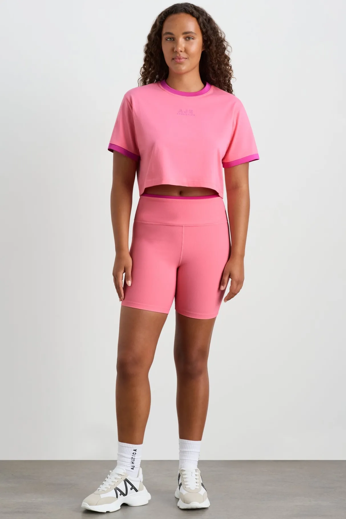 contrast_bind_logo_tee__6-1.webp Clearance Aje ATHLETICA Contrast Bind Logo Tee 110 Deep Blush