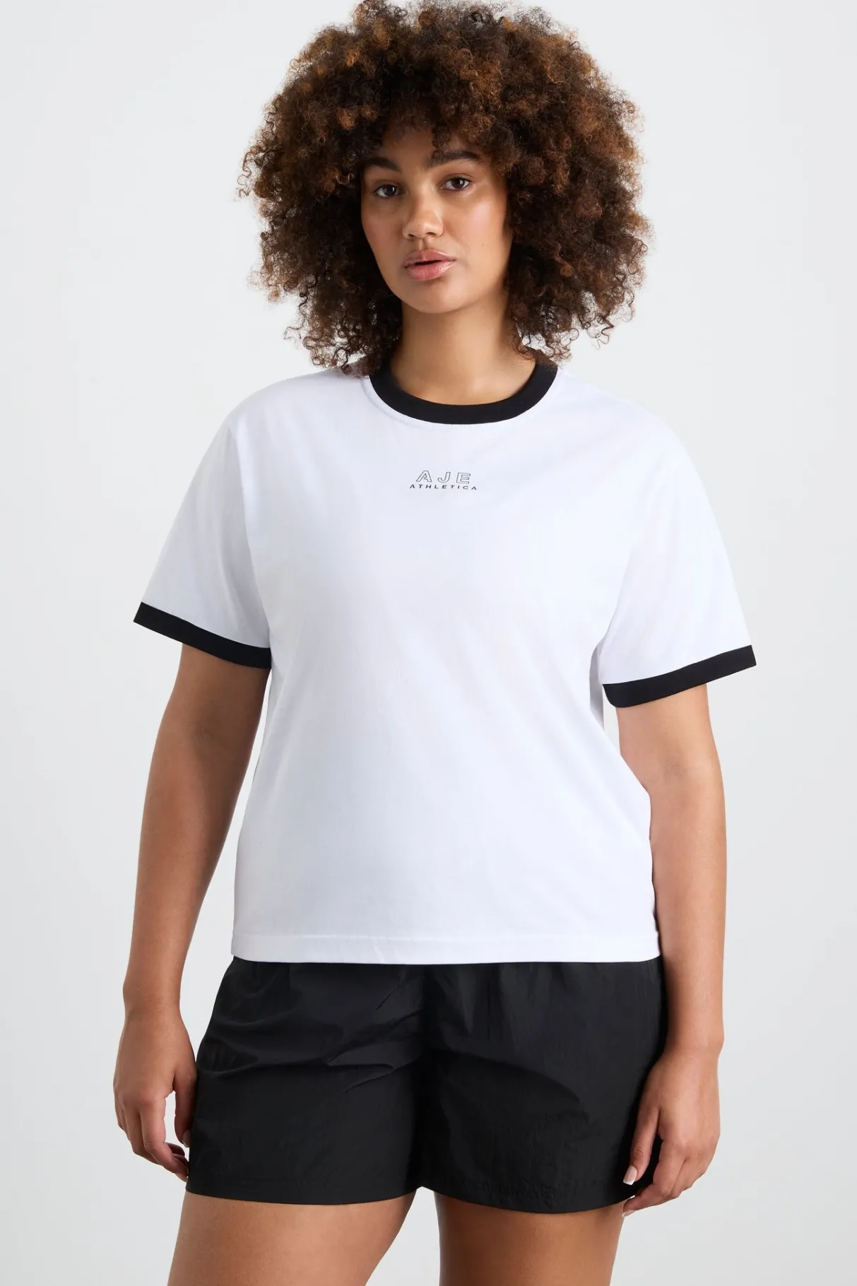contrast_bind_logo_tee__9.webp Online Aje ATHLETICA Contrast Bind Logo Tee 110 White/Black