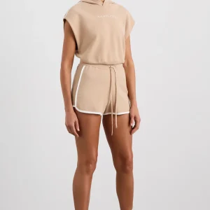 Best Sale Aje ATHLETICA Contrast Knit Short 603 Natural Tan