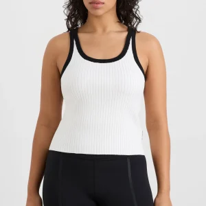 Fashion Aje ATHLETICA Contrast Knit Tank 142 White/Black
