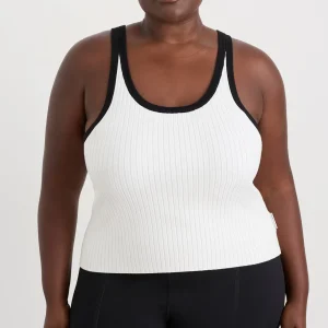 Fashion Aje ATHLETICA Contrast Knit Tank 142 White/Black