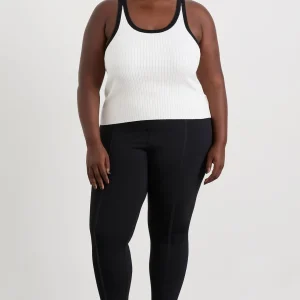 Fashion Aje ATHLETICA Contrast Knit Tank 142 White/Black