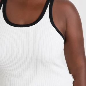 Fashion Aje ATHLETICA Contrast Knit Tank 142 White/Black
