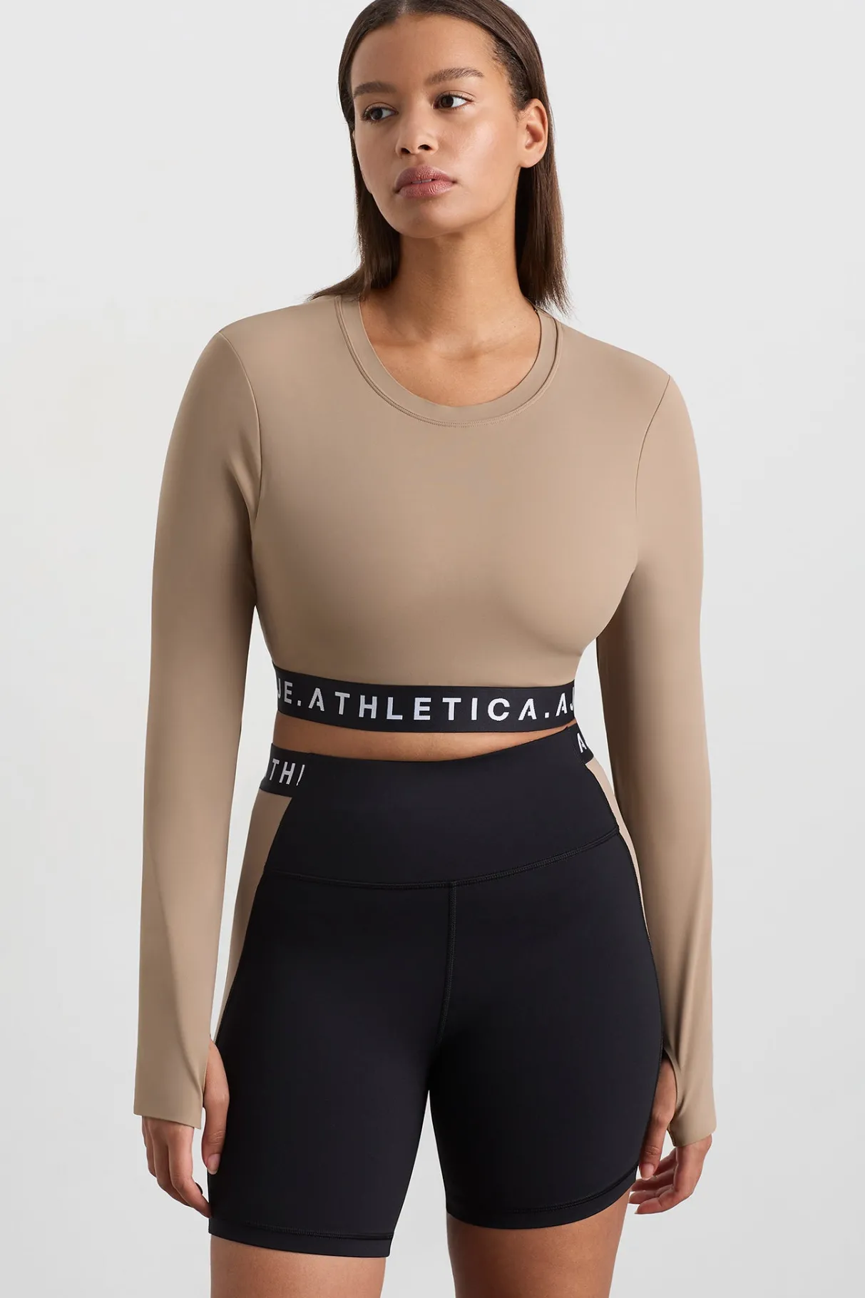 contrast_layered_crop_top__6.webp Shop Aje ATHLETICA Contrast Layered Crop Top 380 Dune/Winter White