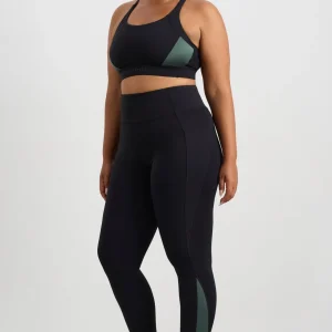 Best Sale Aje ATHLETICA Contrast Leggings 203 Black Moss Green