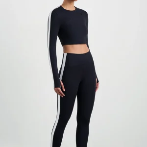 Online Aje ATHLETICA 7/8 Contrast Leggings 248 Black/White