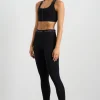 Clearance Aje ATHLETICA Contrast Logo 7/8 Legging 203 Black/White
