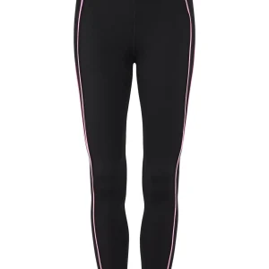 Clearance Aje ATHLETICA Contrast Logo Full Length Legging 203 Black/Dahlia Pink