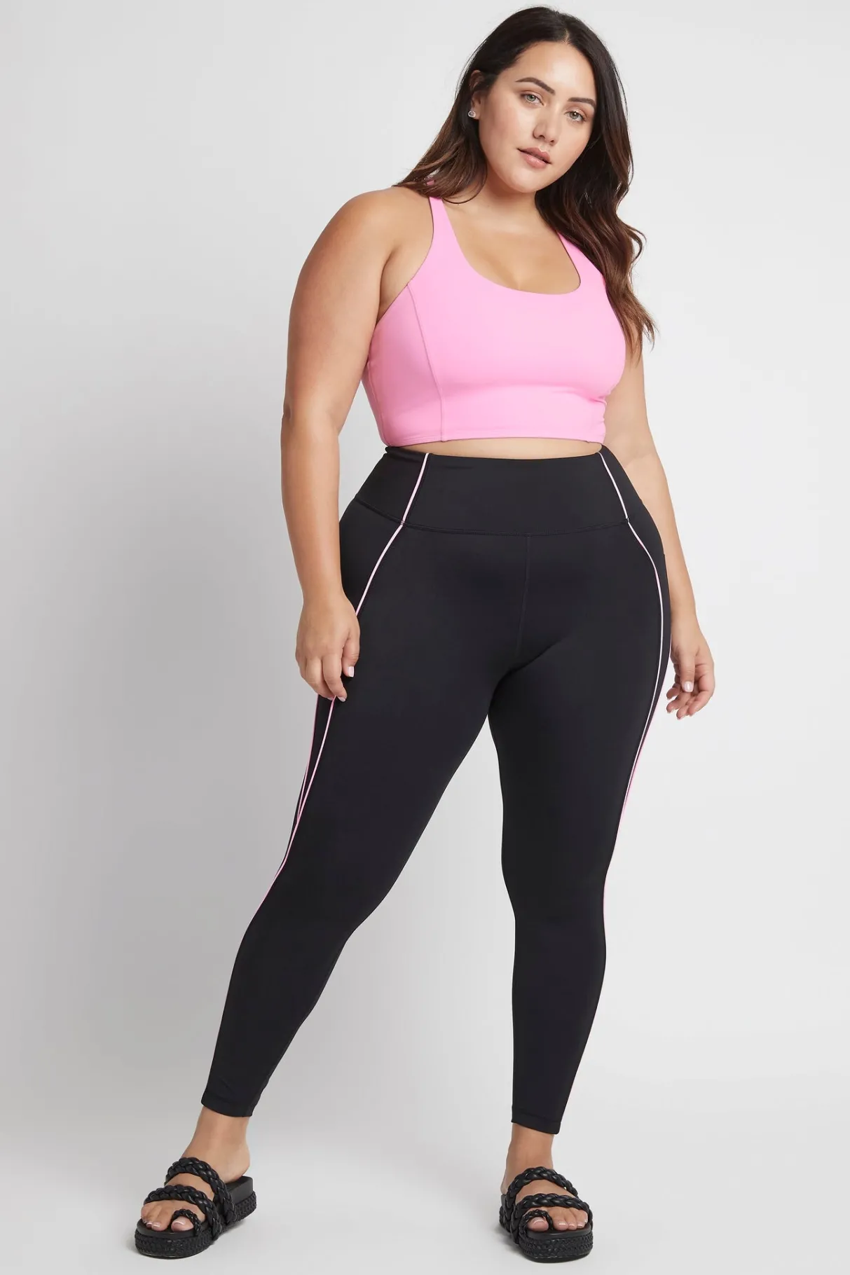 contrast_logo_full_length_legging__10.webp Clearance Aje ATHLETICA Contrast Logo Full Length Legging 203 Black/Dahlia Pink