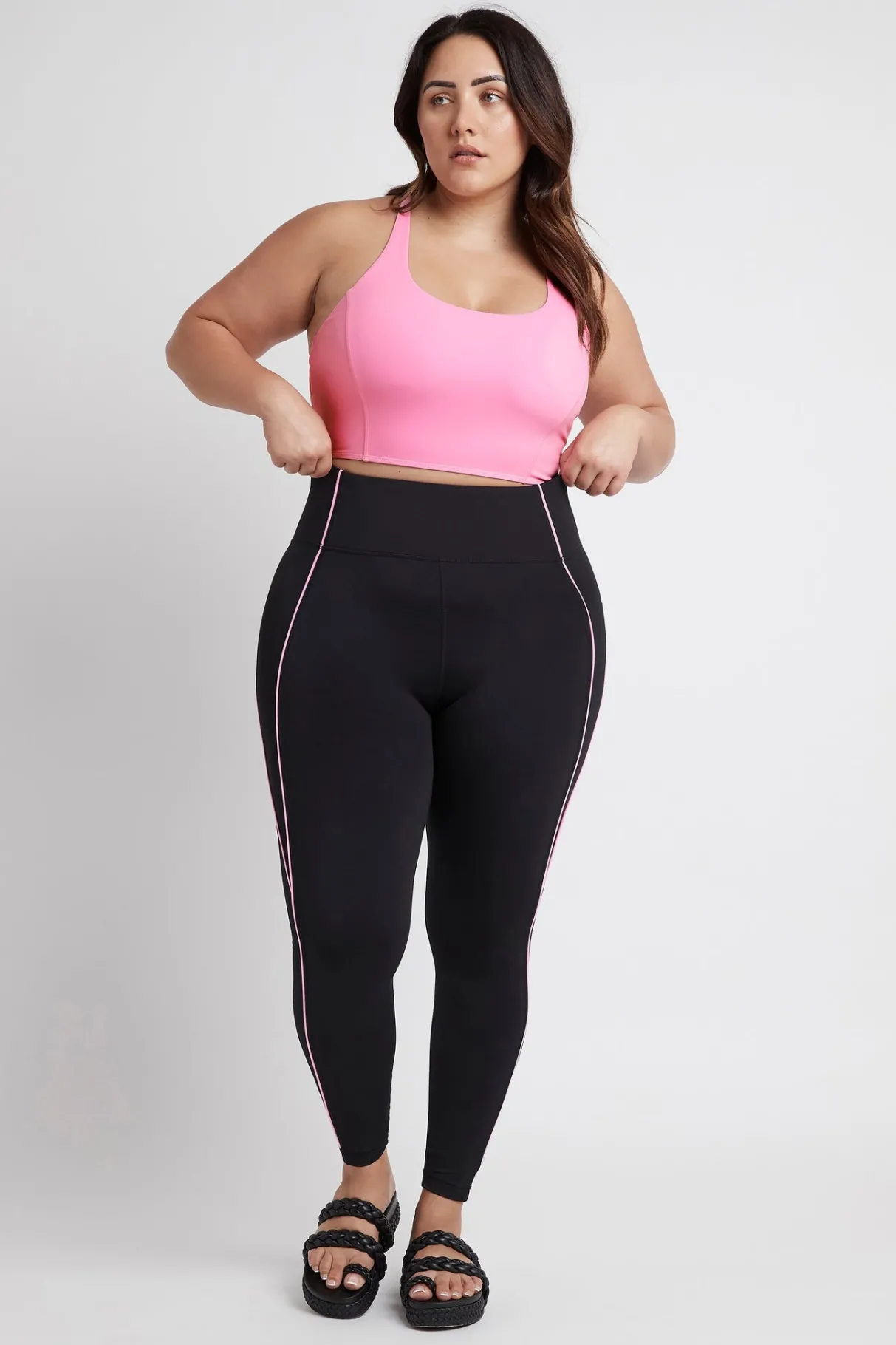 contrast_logo_full_length_legging__11.webp Clearance Aje ATHLETICA Contrast Logo Full Length Legging 203 Black/Dahlia Pink