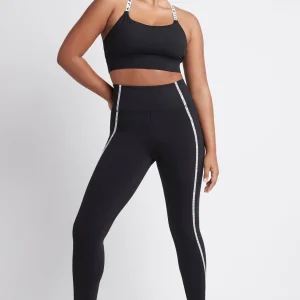 Discount Aje ATHLETICA Contrast Logo Full Length Legging 203 Black/White