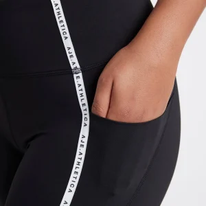 Discount Aje ATHLETICA Contrast Logo Full Length Legging 203 Black/White