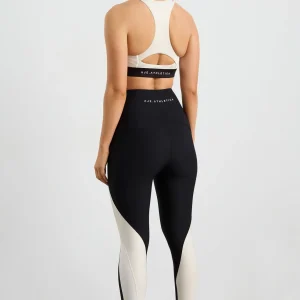 Shop Aje ATHLETICA Contrast Panel Full Length Legging 232 Black / Moonstone Grey