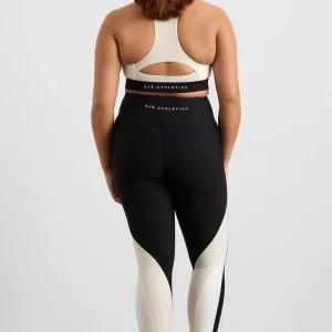 Shop Aje ATHLETICA Contrast Panel Full Length Legging 232 Black / Moonstone Grey