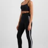 Shop Aje ATHLETICA Contrast Split Hem Legging 205 Black