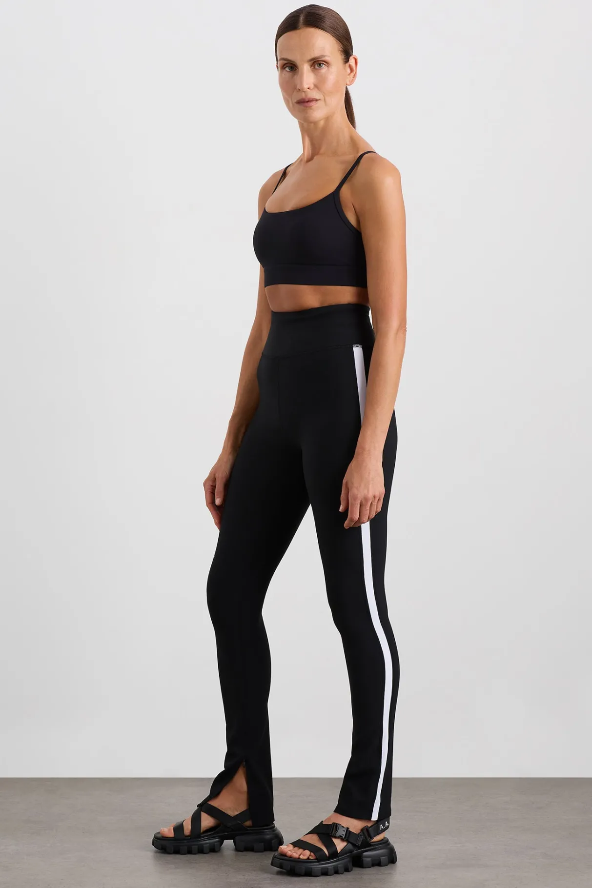 contrast_split_hem_legging__0.webp Shop Aje ATHLETICA Contrast Split Hem Legging 205 Black