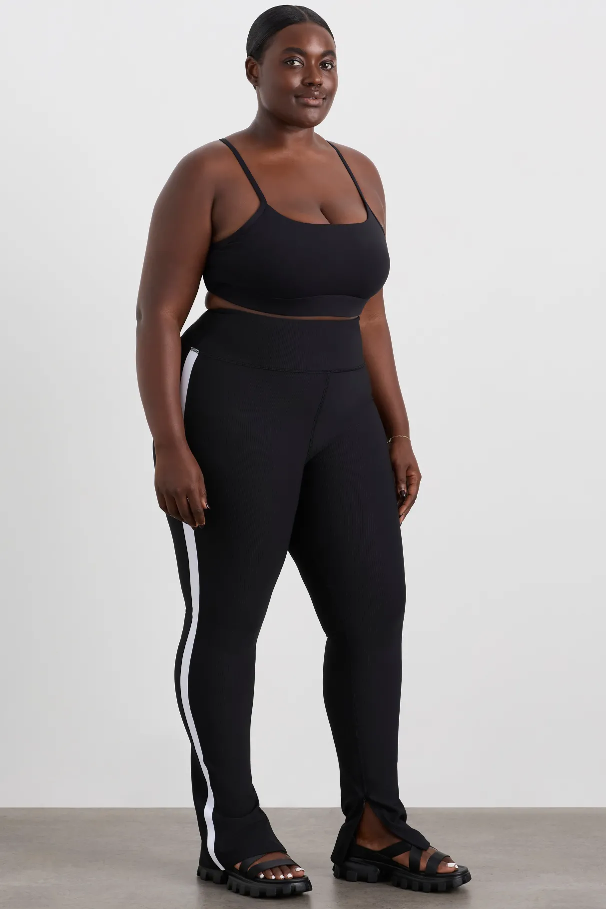 contrast_split_hem_legging__11.webp Shop Aje ATHLETICA Contrast Split Hem Legging 205 Black